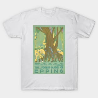 The Forest Glades of Epping, by Edward McKnight Kauffer, 1920 T-Shirt